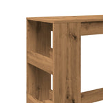 Bar Table with Racks Artisan Oak 90x40x103.5 cm Engineered Wood - Bargainia.com - 