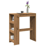 Bar Table with Racks Artisan Oak 90x40x103.5 cm Engineered Wood - Bargainia.com - 
