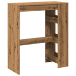 Bar Table with Racks Artisan Oak 90x40x103.5 cm Engineered Wood - Bargainia.com - 