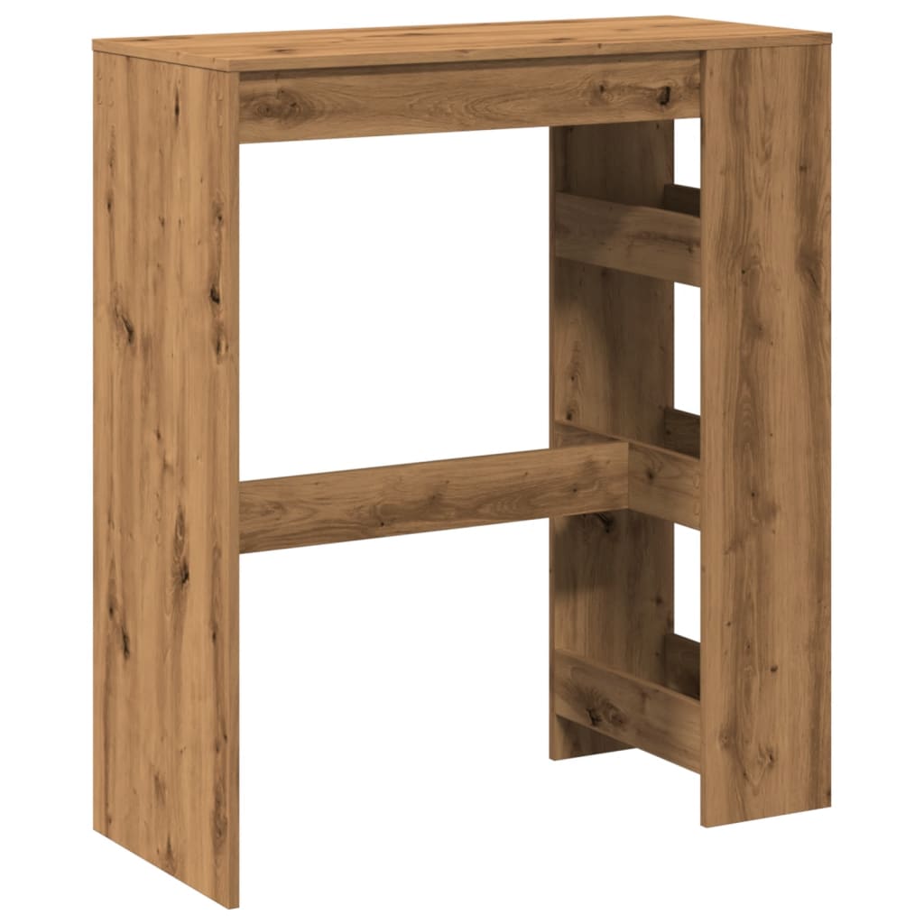 Bar Table with Racks Artisan Oak 90x40x103.5 cm Engineered Wood - Bargainia.com - 