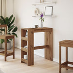Bar Table with Racks Artisan Oak 90x40x103.5 cm Engineered Wood - Bargainia.com - 