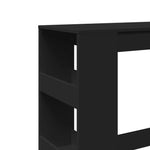 Bar Table with Racks Black 90x40x103.5 cm Engineered Wood - Bargainia.com - 