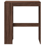 Bar Table with Racks Brown Oak 90x40x103.5 cm Engineered Wood - Bargainia.com - 