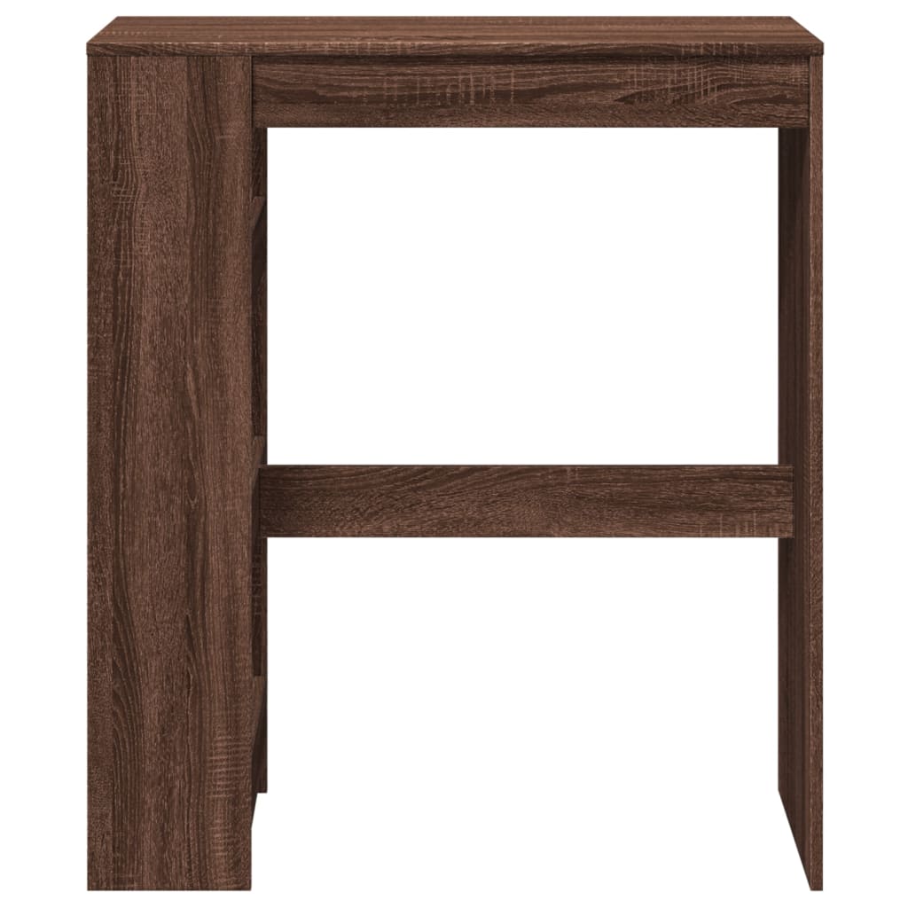 Bar Table with Racks Brown Oak 90x40x103.5 cm Engineered Wood - Bargainia.com - 