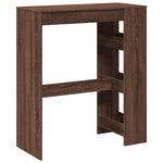 Bar Table with Racks Brown Oak 90x40x103.5 cm Engineered Wood - Bargainia.com - 