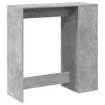 Bar Table with Racks Concrete Grey 101x40x103.5 cm Engineered Wood - Bargainia.com - 