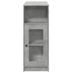 Bar Table with Racks Concrete Grey 101x40x103.5 cm Engineered Wood - Bargainia.com - 