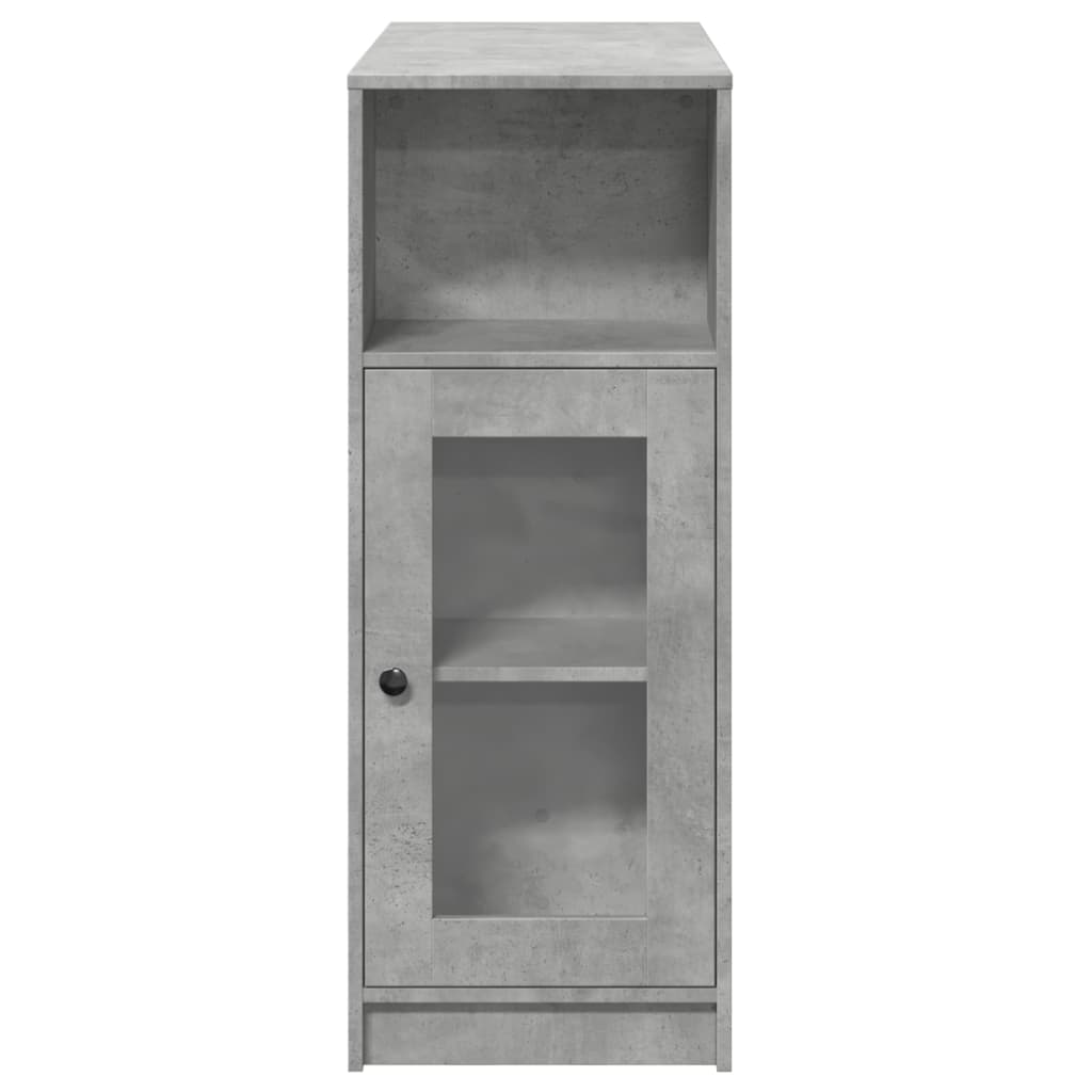 Bar Table with Racks Concrete Grey 101x40x103.5 cm Engineered Wood - Bargainia.com - 
