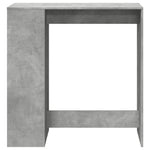 Bar Table with Racks Concrete Grey 101x40x103.5 cm Engineered Wood - Bargainia.com - 