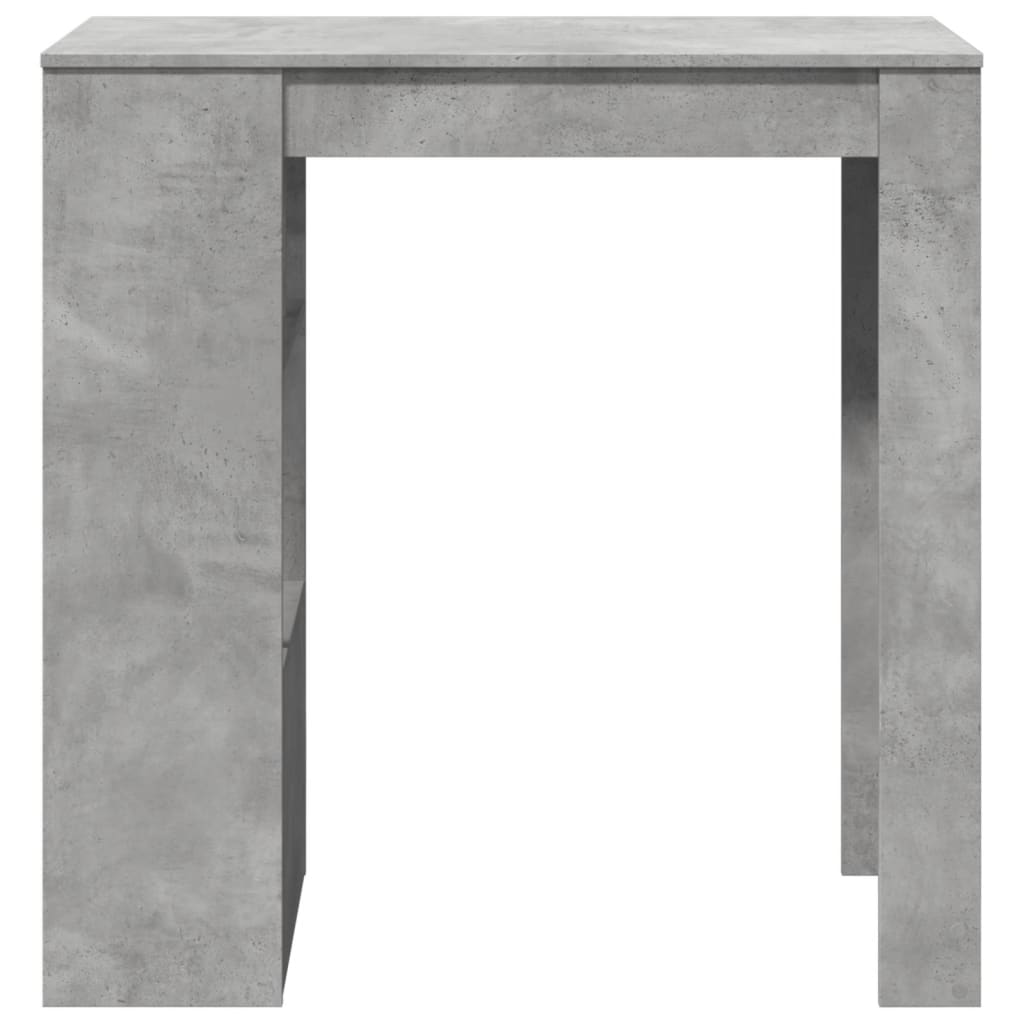 Bar Table with Racks Concrete Grey 102x50x103.5 cm Engineered Wood - Bargainia.com - 