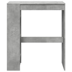 Bar Table with Racks Concrete Grey 90x40x103.5 cm Engineered Wood - Bargainia.com - 