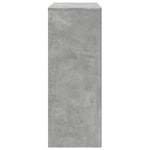 Bar Table with Racks Concrete Grey 90x40x103.5 cm Engineered Wood - Bargainia.com - 