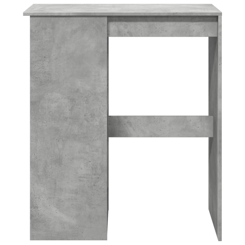 Bar Table with Racks Concrete Grey 90x47.5x103.5 cm Engineered Wood - Bargainia.com - 