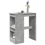 Bar Table with Racks Concrete Grey 90x47.5x103.5 cm Engineered Wood - Bargainia.com - 