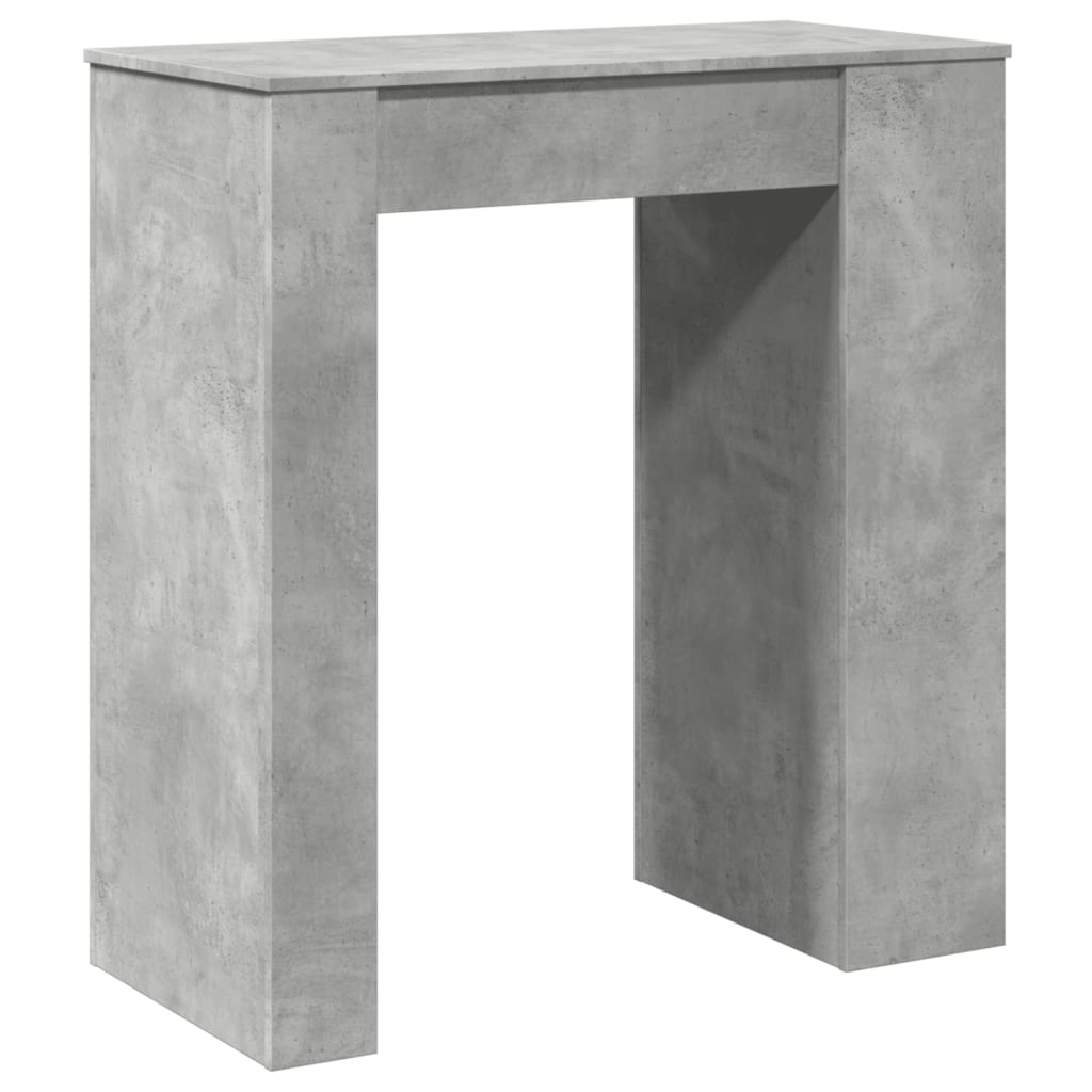 Bar Table with Racks Concrete Grey 95x47x103.5 cm Engineered Wood - Bargainia.com - 