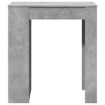 Bar Table with Racks Concrete Grey 95x47x103.5 cm Engineered Wood - Bargainia.com - 