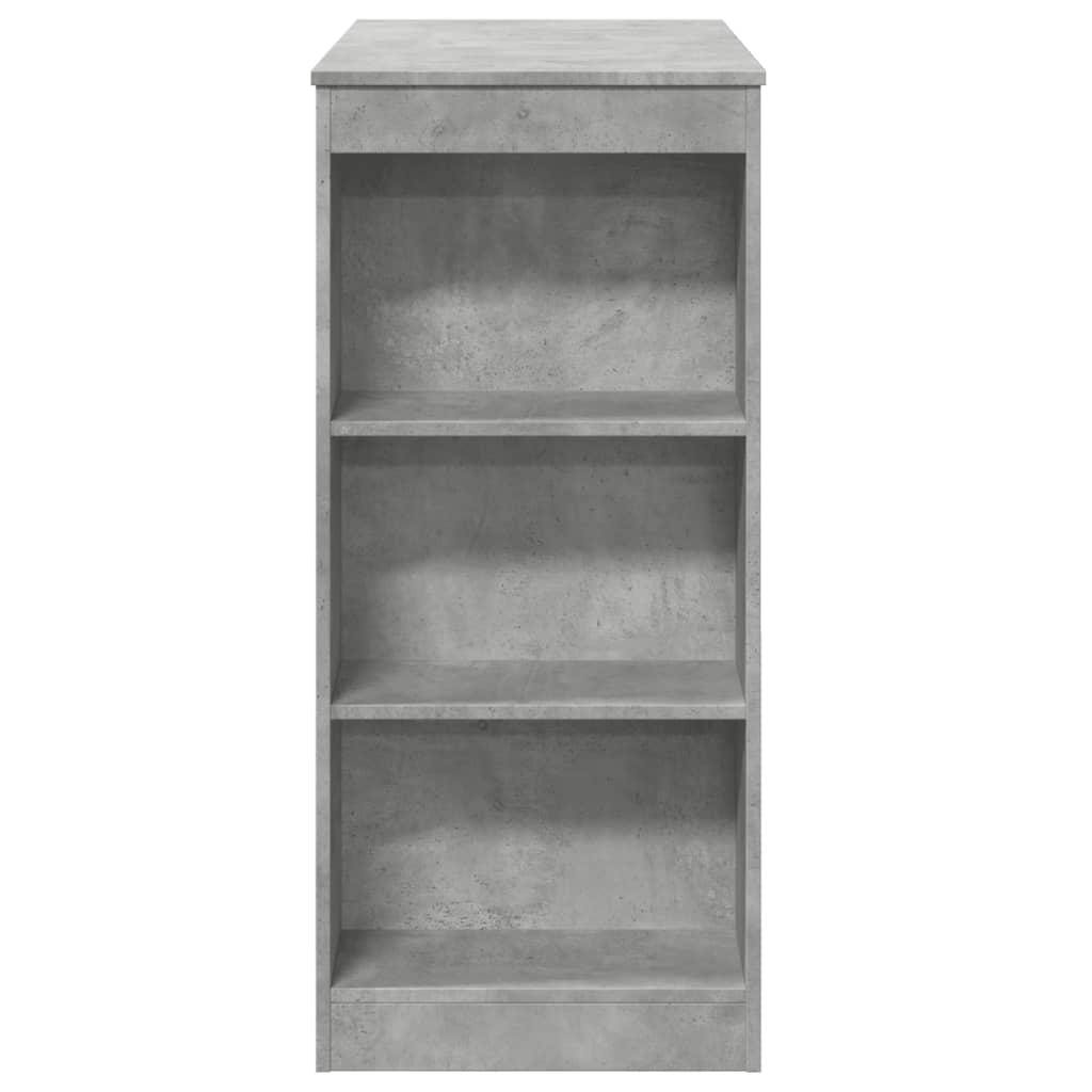 Bar Table with Racks Concrete Grey 95x47x103.5 cm Engineered Wood - Bargainia.com - 