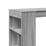 Bar Table with Racks Grey Sonoma 102x50x103.5 cm Engineered Wood - Bargainia.com - 