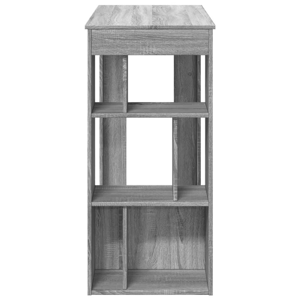 Bar Table with Racks Grey Sonoma 102x50x103.5 cm Engineered Wood - Bargainia.com - 