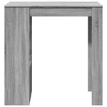 Bar Table with Racks Grey Sonoma 102x50x103.5 cm Engineered Wood - Bargainia.com - 