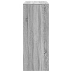 Bar Table with Racks Grey Sonoma 90x40x103.5 cm Engineered Wood - Bargainia.com - 