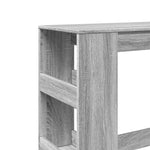 Bar Table with Racks Grey Sonoma 90x40x103.5 cm Engineered Wood - Bargainia.com - 