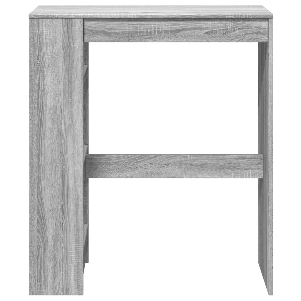 Bar Table with Racks Grey Sonoma 90x40x103.5 cm Engineered Wood - Bargainia.com - 