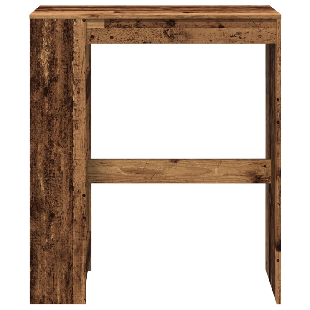Bar Table with Racks Old Wood 90x40x103.5 cm Engineered Wood - Bargainia.com - 
