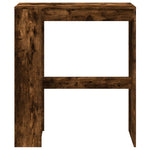 Bar Table with Racks Smoked Oak 90x40x103.5 cm Engineered Wood - Bargainia.com - 