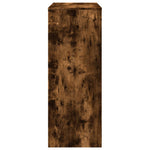 Bar Table with Racks Smoked Oak 90x40x103.5 cm Engineered Wood - Bargainia.com - 
