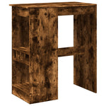 Bar Table with Racks Smoked Oak 90x47.5x103.5 cm Engineered Wood - Bargainia.com - 