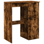 Bar Table with Racks Smoked Oak 90x47.5x103.5 cm Engineered Wood - Bargainia.com - 