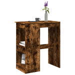 Bar Table with Racks Smoked Oak 90x47.5x103.5 cm Engineered Wood - Bargainia.com - 