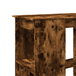 Bar Table with Racks Smoked Oak 90x47.5x103.5 cm Engineered Wood - Bargainia.com - 