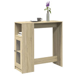 Bar Table with Racks Sonoma Oak 101x40x103.5 cm Engineered Wood - Bargainia.com - 