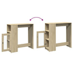 Bar Table with Racks Sonoma Oak 101x40x103.5 cm Engineered Wood - Bargainia.com - 
