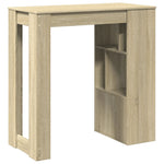 Bar Table with Racks Sonoma Oak 102x50x103.5 cm Engineered Wood - Bargainia.com - 
