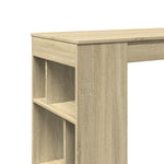 Bar Table with Racks Sonoma Oak 102x50x103.5 cm Engineered Wood - Bargainia.com - 