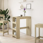 Bar Table with Racks Sonoma Oak 90x40x103.5 cm Engineered Wood - Bargainia.com - 