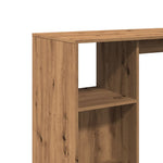 Bar Table with Shelf Artisan Oak 124x46x103.5 cm Engineered Wood - Bargainia.com - 