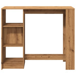 Bar Table with Shelf Artisan Oak 124x46x103.5 cm Engineered Wood - Bargainia.com - 