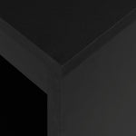 Bar Table with Shelf Black 110x50x103 cm - Bargainia.com - 