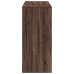 Bar Table with Shelf Brown Oak 124x46x103.5 cm Engineered Wood - Bargainia.com - 