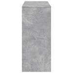 Bar Table with Shelf Concrete Grey 124x46x103.5 cm Engineered Wood - Bargainia.com - 