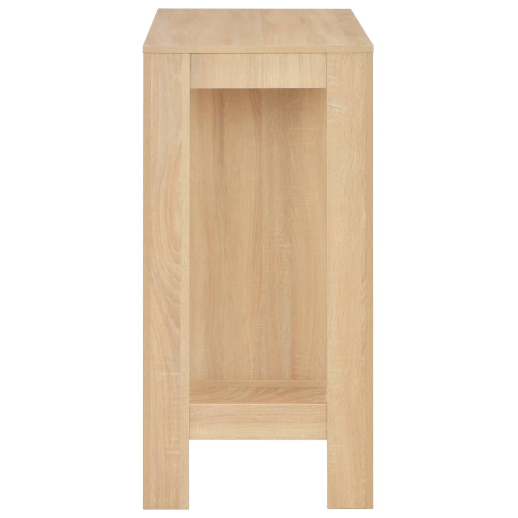 Bar Table with Shelf Oak 110x50x103 cm - Bargainia.com - 