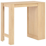 Bar Table with Shelf Oak 110x50x103 cm - Bargainia.com - 