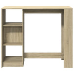 Bar Table with Shelf Sonoma Oak 124x46x103.5 cm Engineered Wood - Bargainia.com - 