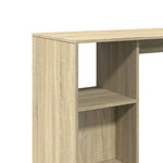 Bar Table with Shelf Sonoma Oak 124x46x103.5 cm Engineered Wood - Bargainia.com - 