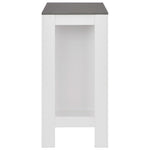 Bar Table with Shelf White 110x50x103 cm - Bargainia.com - 