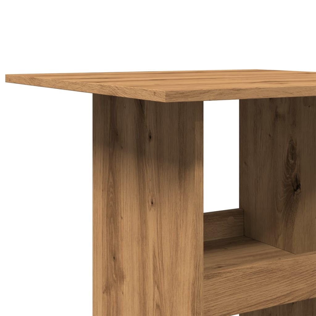 Bar Table with Storage Artisan Oak 60x60x102 cm Engineered Wood - Bargainia.com - 